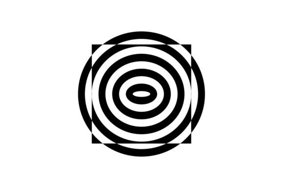 Black Abstract Retro Geometric Shapes Review