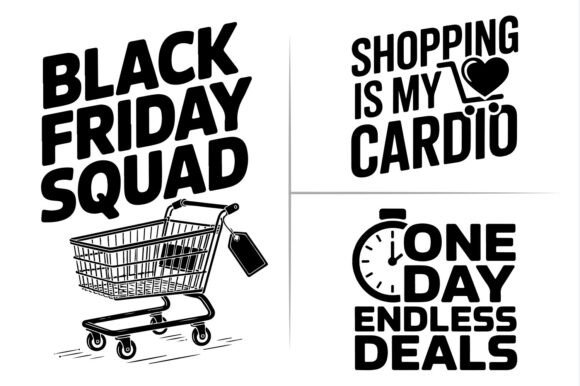 Black Friday Silhouette SVG Crafts File