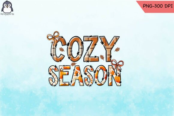 Cozy Season Thanksgiving Retro PNG