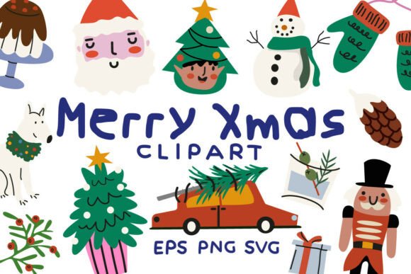 Retro Christmas PNG Clipart Review