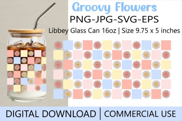 Retro Flower Glass Can Wrap Review