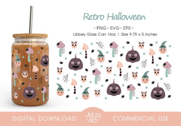 Retro Groovy Halloween Libbey Glass Can Review