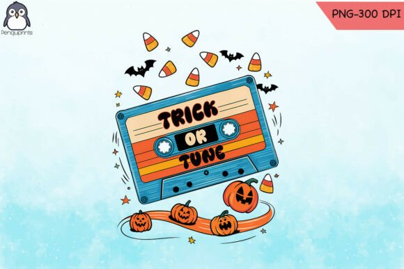 Trick Tunes Retro Cassette Halloween PNG Review