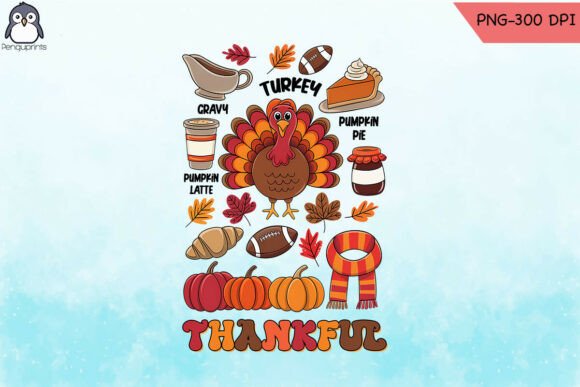 Vintage Thanksgiving Retro Autumn PNG Review
